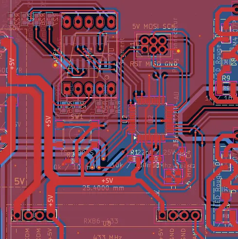 Conception sous Kicad Image du développement d'un circuit imprimé sur ordinateur